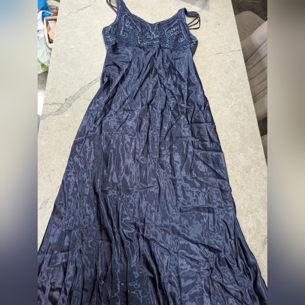 Vintage Scarlet Navy Lace Maxi Dress
